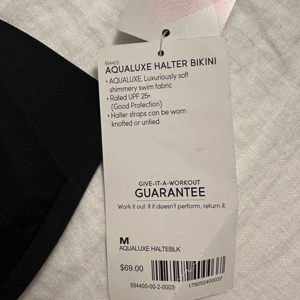 Athleta Aqualuxe Halter Halter Bikini Top NWT - Picture 5 of 6